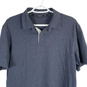 Public Rec Performance Polo‎ Shirt Mens M Navy Blue Stretch Pima Cotton Blend